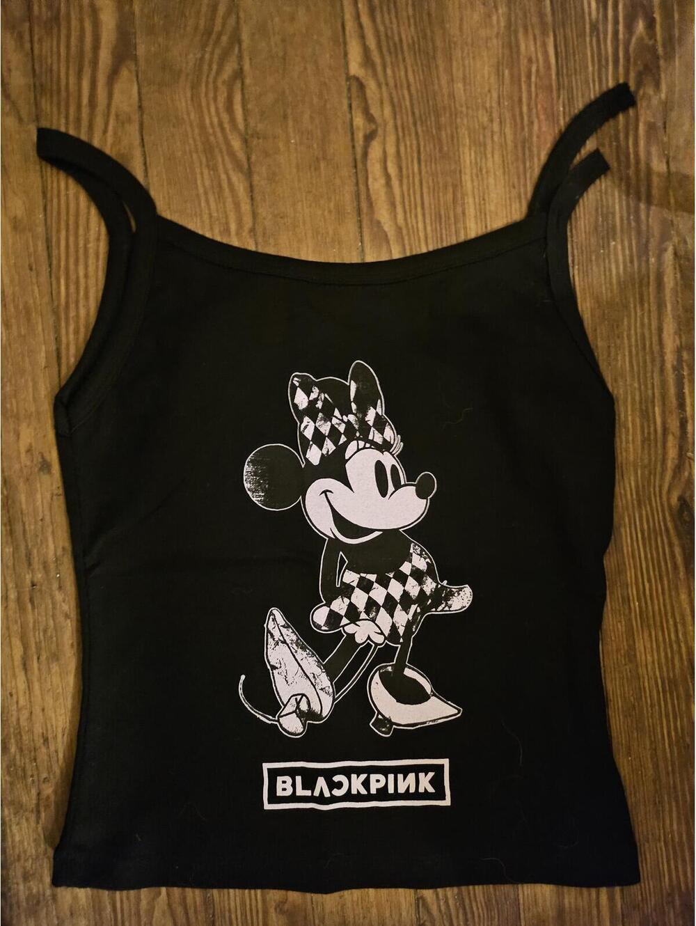 Disney x BLACKPINK Minnie Tank Top - Black $35 online. One strap cut. NWOT